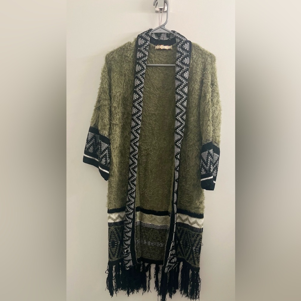 Chic Oversized Boho Style Cardigan